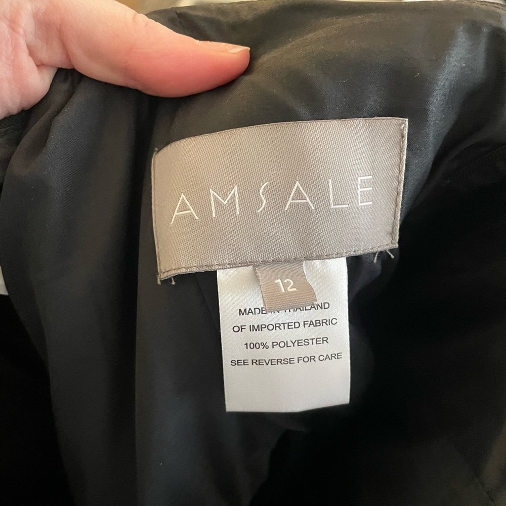Amsale black bridesmaid dress - Picture 3 of 7